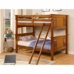 Spring Creek Twin/Twin Bunk Bed Oak